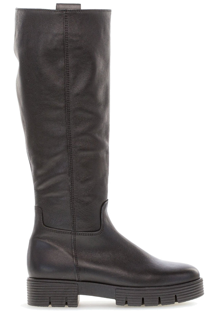 Gabor Stiefel Glattleder Schwarz Warmfutter