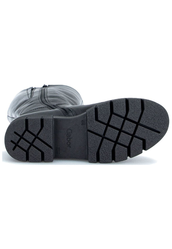 Gabor Stiefel Glattleder Schwarz Warmfutter