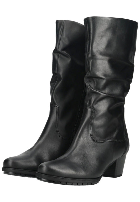 Gabor Stiefel Leder Schwarz Warmfutter
