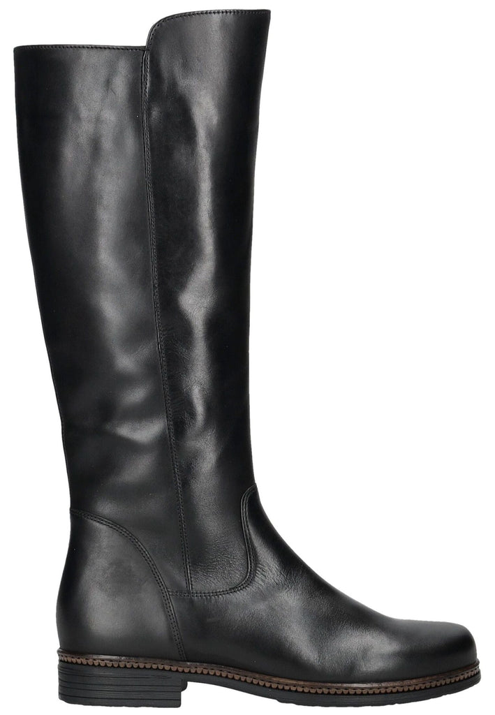 Gabor Stiefel Leder/Textil Schwarz