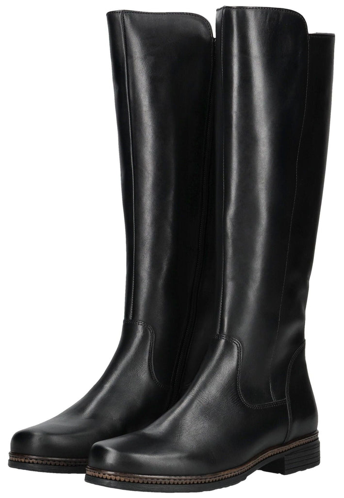 Gabor Stiefel Leder/Textil Schwarz