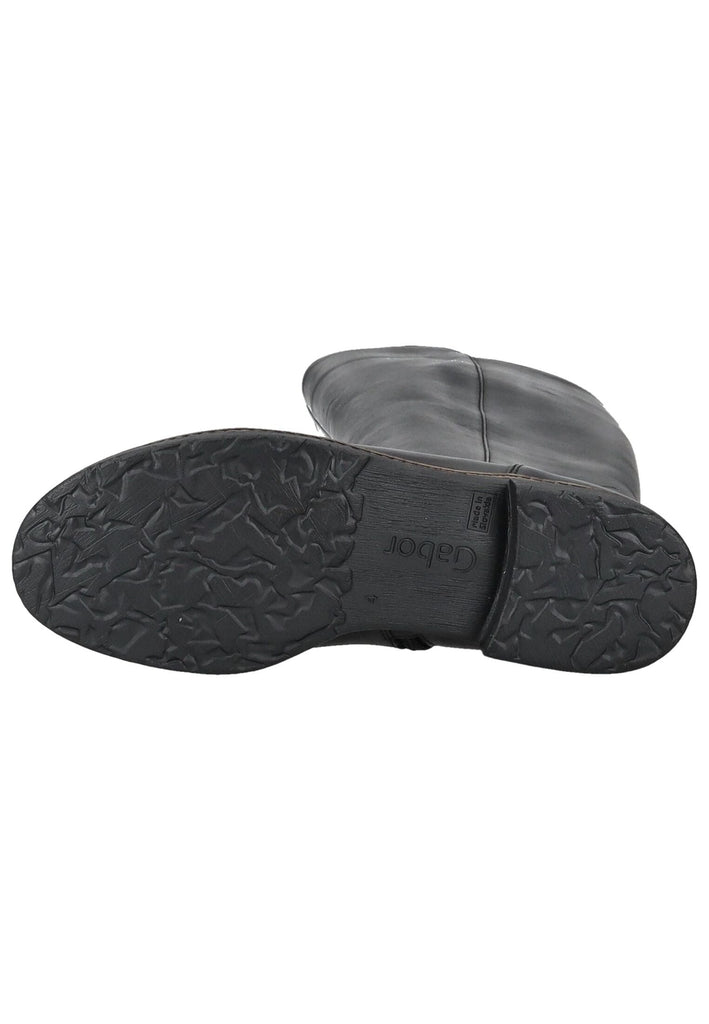 Gabor Stiefel Leder/Textil Schwarz