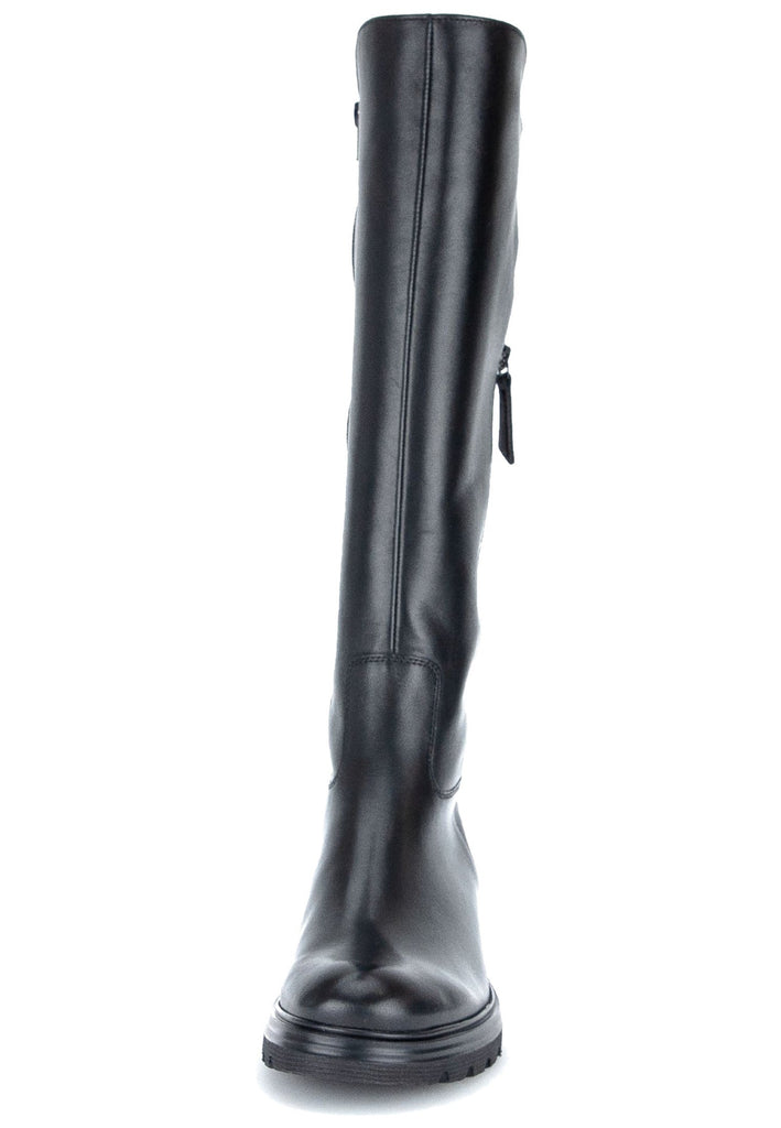 Gabor Stiefel Leder/Textil Schwarz