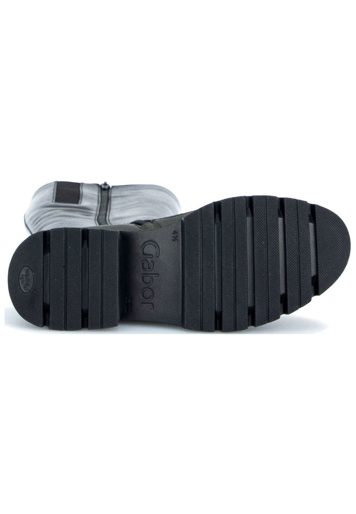 Gabor Stiefel Nappaleder Schwarz/Grün