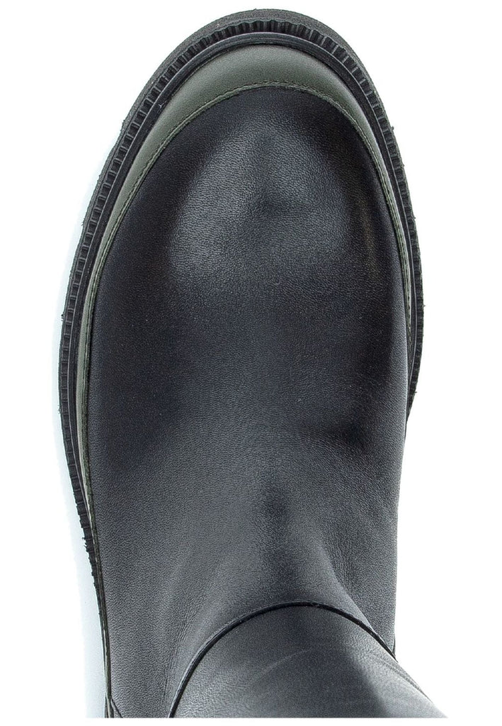 Gabor Stiefel Nappaleder Schwarz/Grün