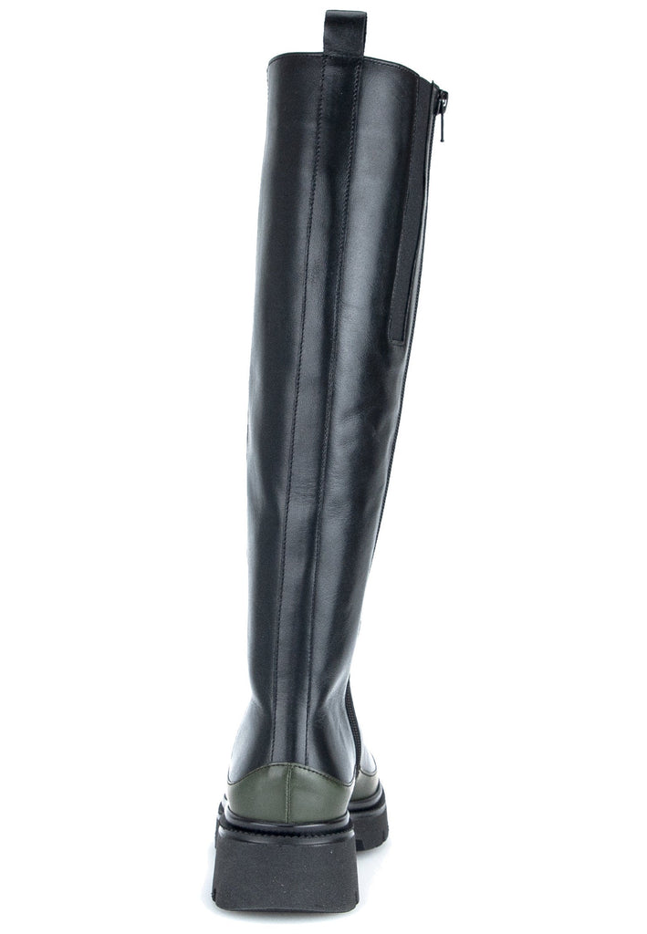 Gabor Stiefel Nappaleder Schwarz/Grün