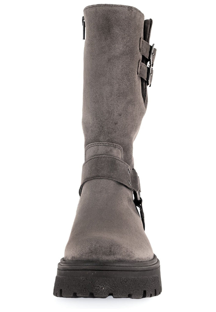Gabor Stiefel Veloursleder Braun/Grau Warmfutter