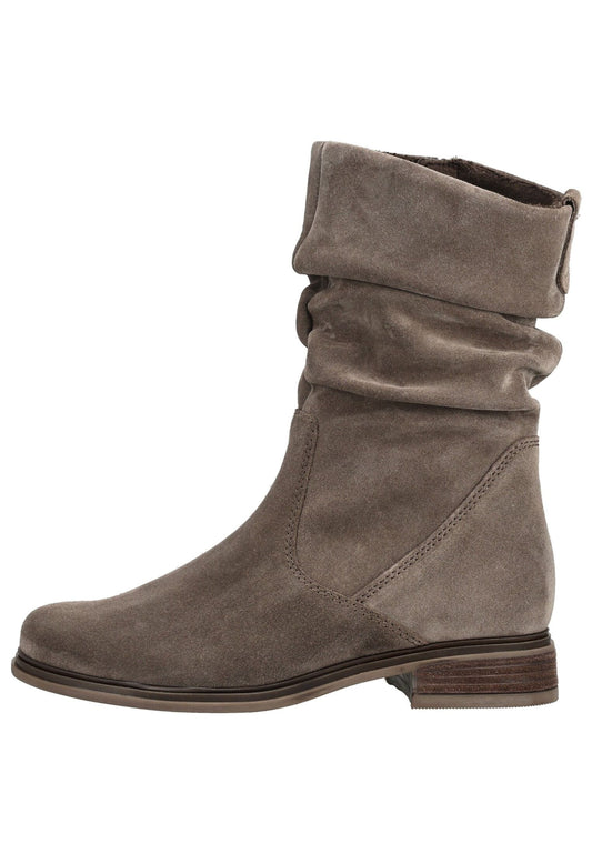 Gabor Stiefel Veloursleder Grau/Braun