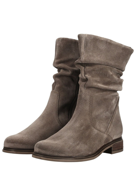 Gabor Stiefel Veloursleder Grau/Braun