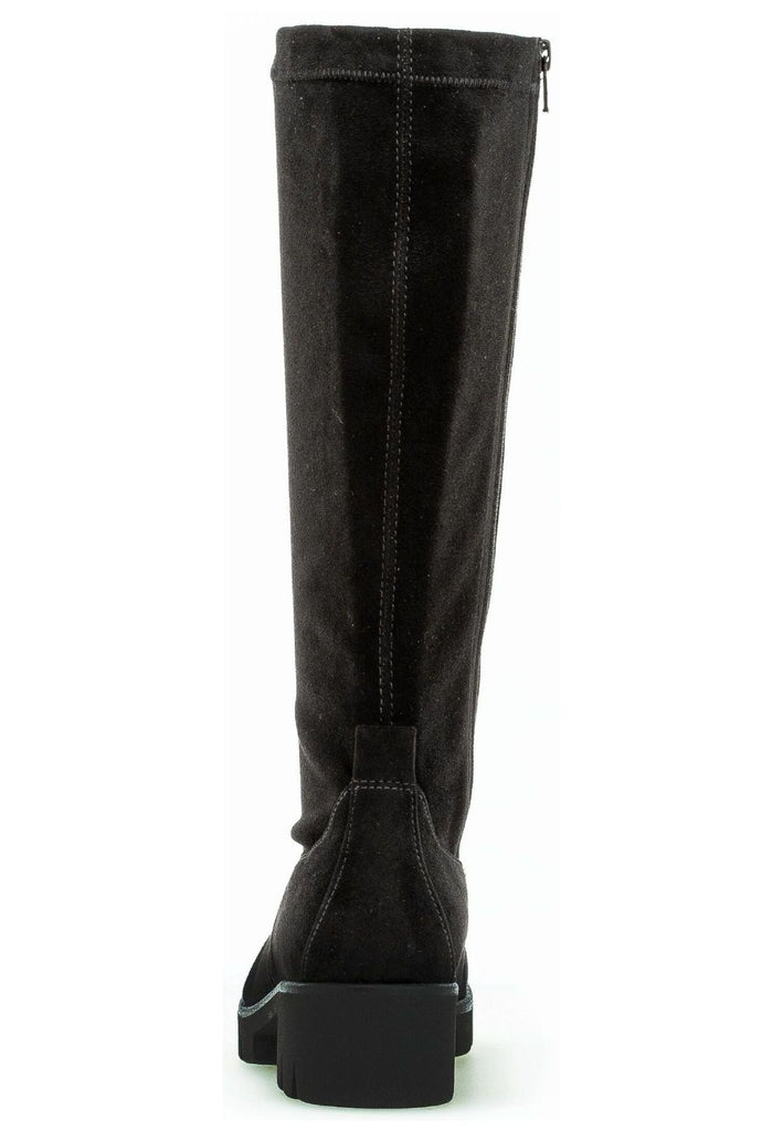 Gabor Stiefel Veloursleder/Microfaser Schwarz