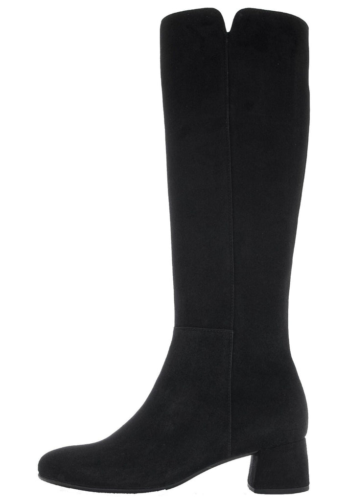 Gabor Stiefel Veloursleder Schwarz Warmfutter