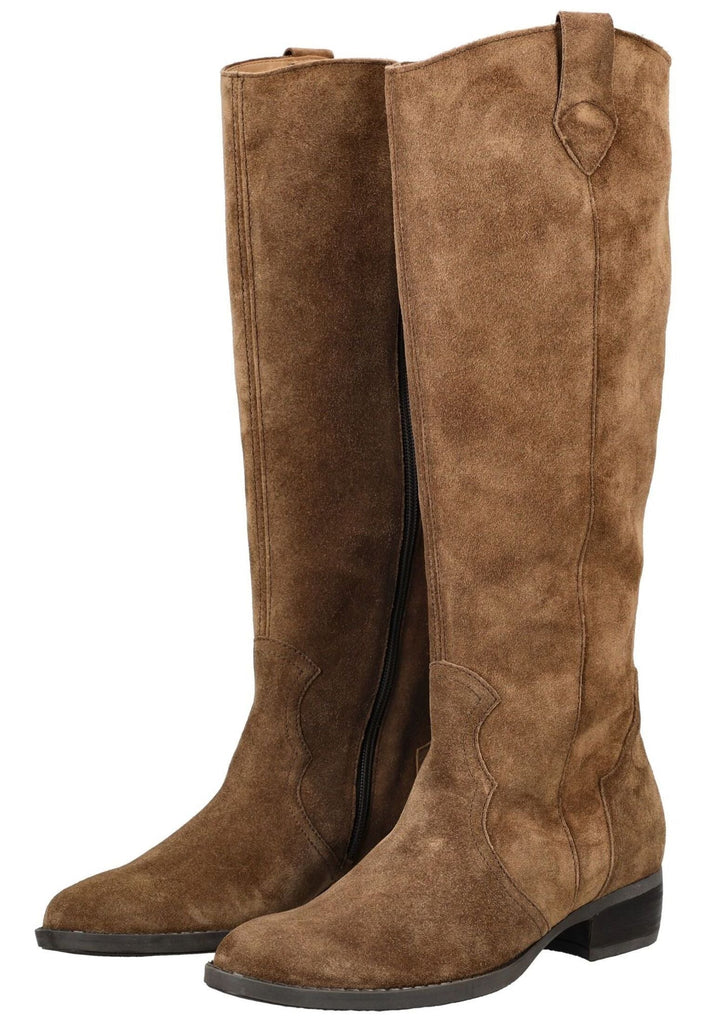 Gabor Stiefel Veloursleder Whisky