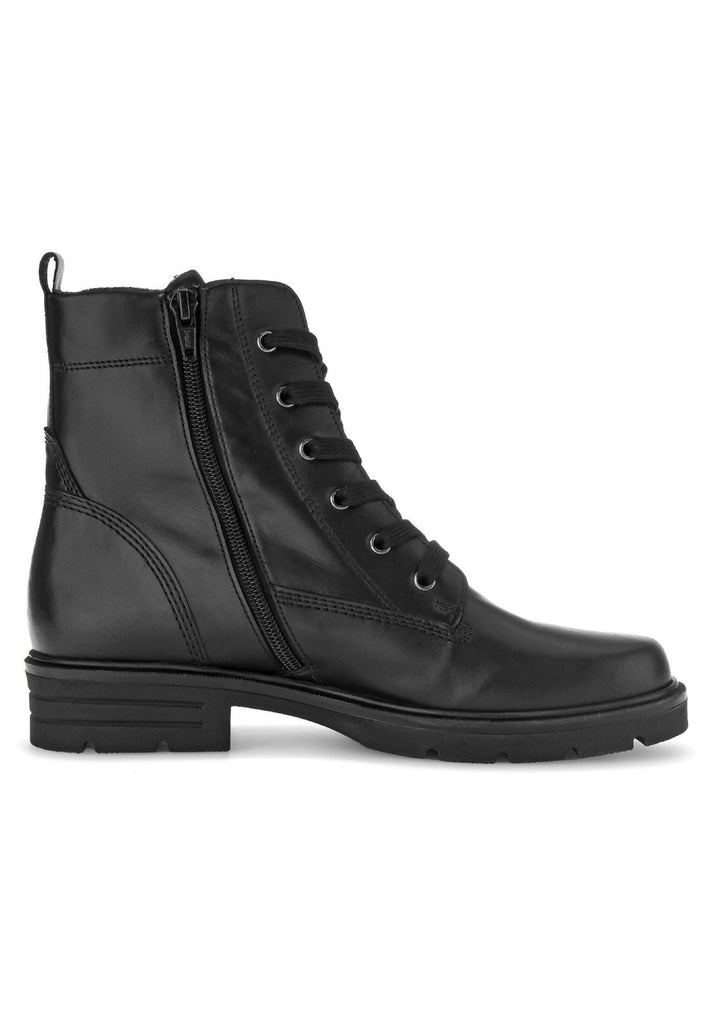 Gabor Stiefelette Glattleder Schwarz