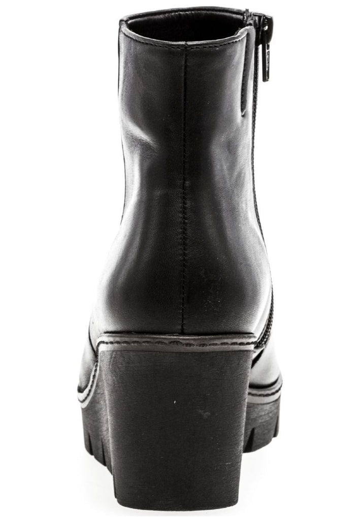 Gabor Stiefelette Glattleder Schwarz