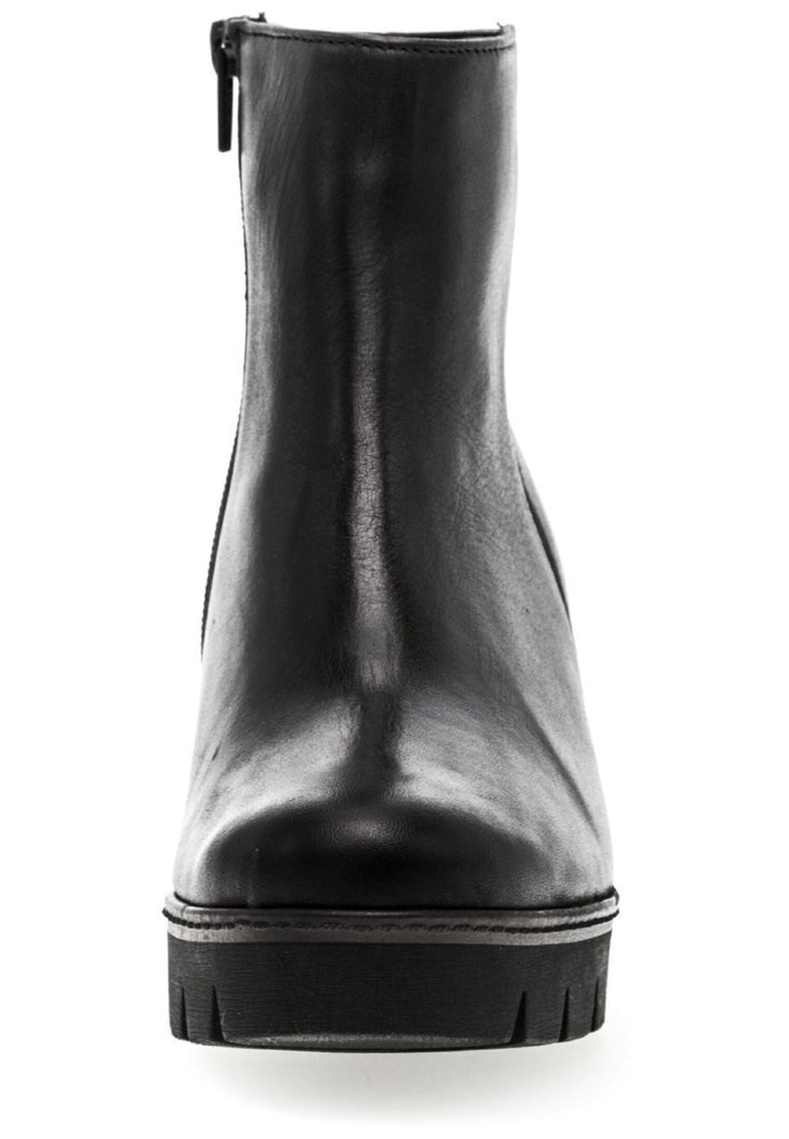 Gabor Stiefelette Glattleder Schwarz