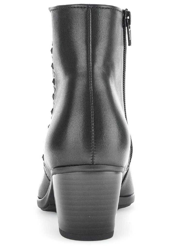Gabor Stiefelette Glattleder Schwarz