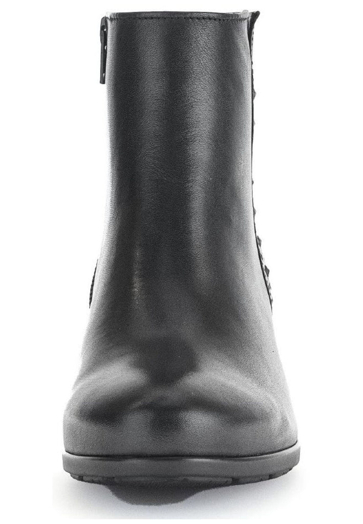 Gabor Stiefelette Glattleder Schwarz