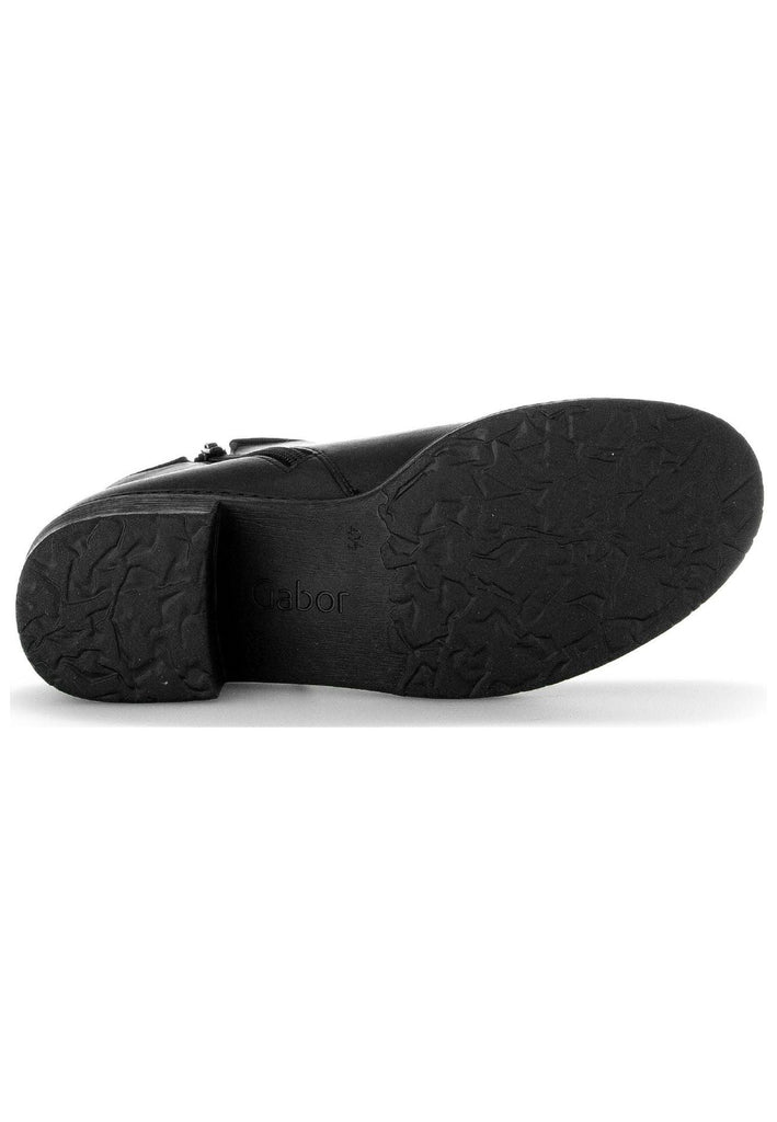 Gabor Stiefelette Glattleder Schwarz