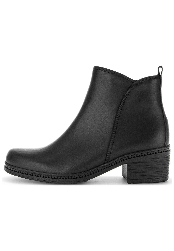 Gabor Stiefelette Glattleder Schwarz