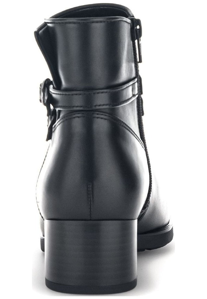 Gabor Stiefelette Glattleder Schwarz