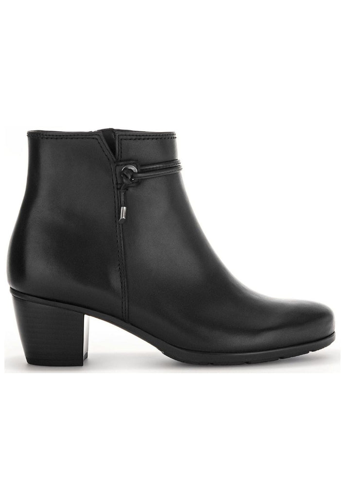 Gabor Stiefelette Glattleder Schwarz