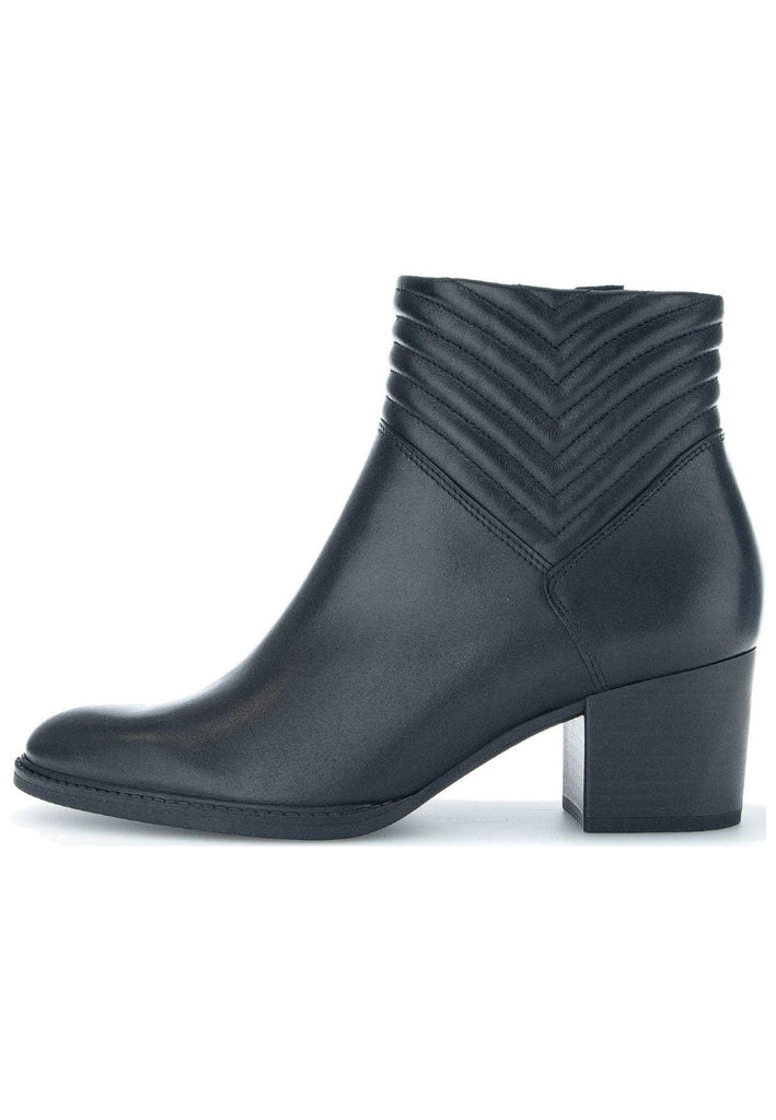 Gabor Stiefelette Glattleder Schwarz