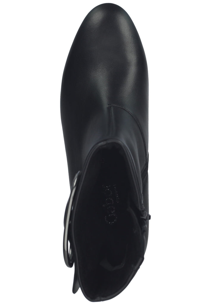 Gabor Stiefelette Glattleder Schwarz