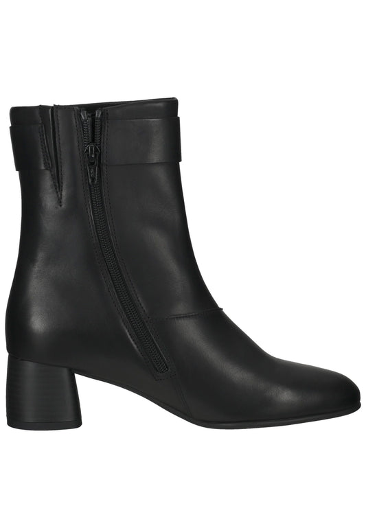 Gabor Stiefelette Glattleder Schwarz