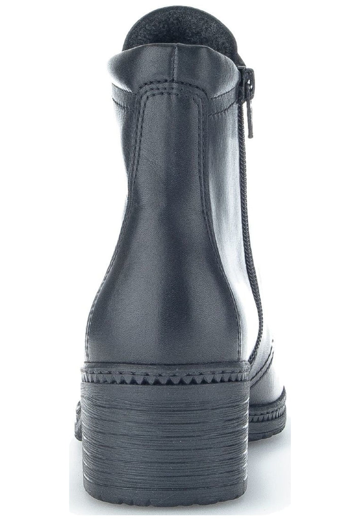 Gabor Stiefelette Glattleder Schwarz