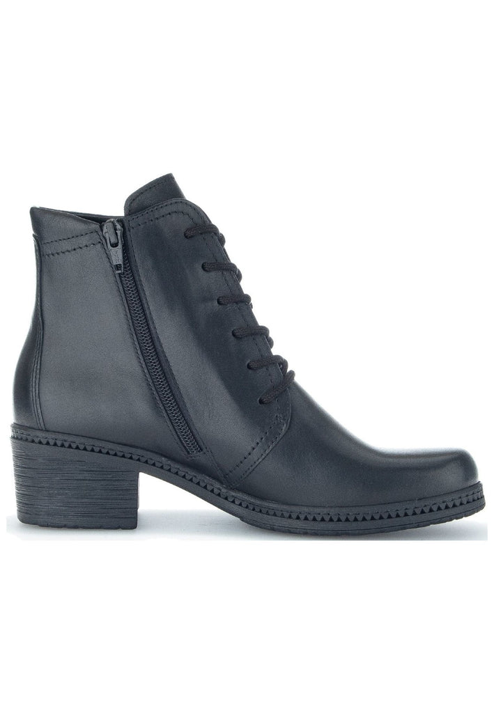 Gabor Stiefelette Glattleder Schwarz