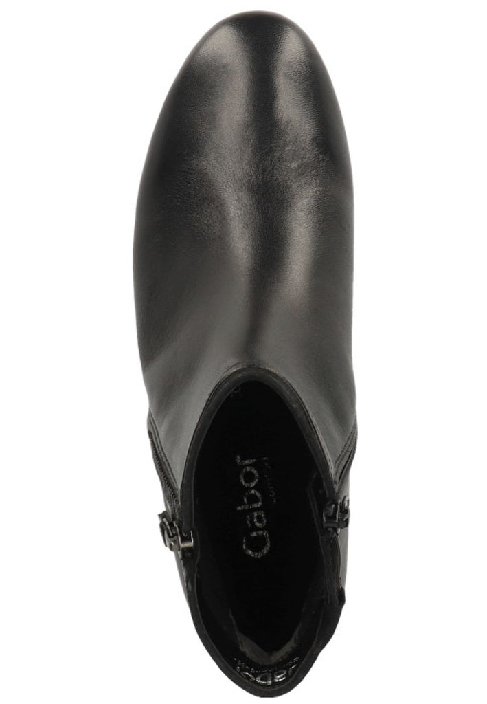 Gabor Stiefelette Glattleder Schwarz