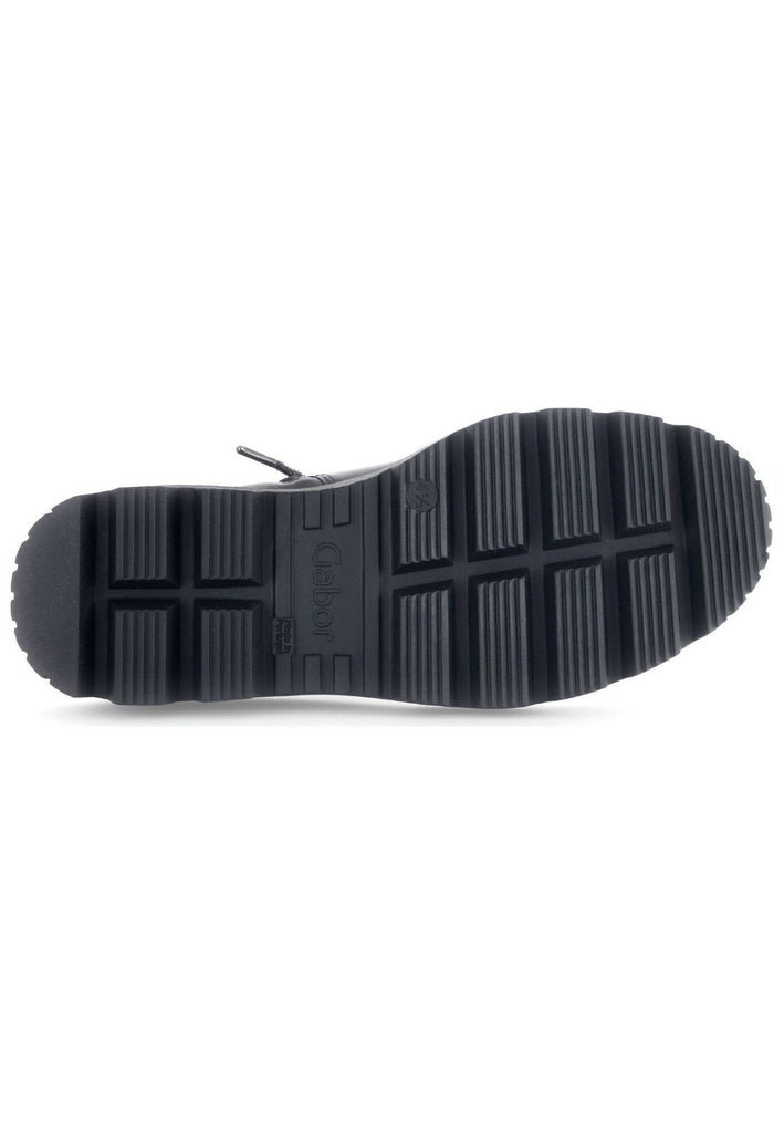 Gabor Stiefelette Glattleder Schwarz Warmfutter