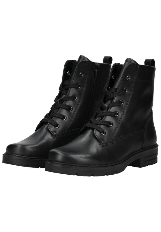 Gabor Stiefelette Glattleder Schwarz Warmfutter