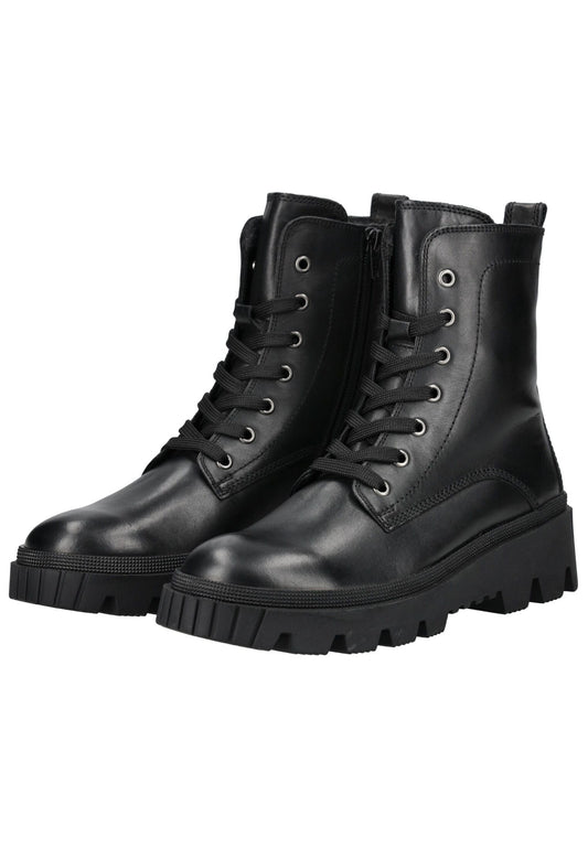 Gabor Stiefelette Glattleder Schwarz Warmfutter