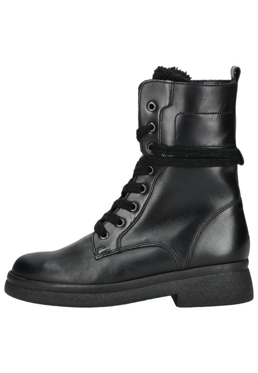Gabor Stiefelette Glattleder Schwarz Warmfutter