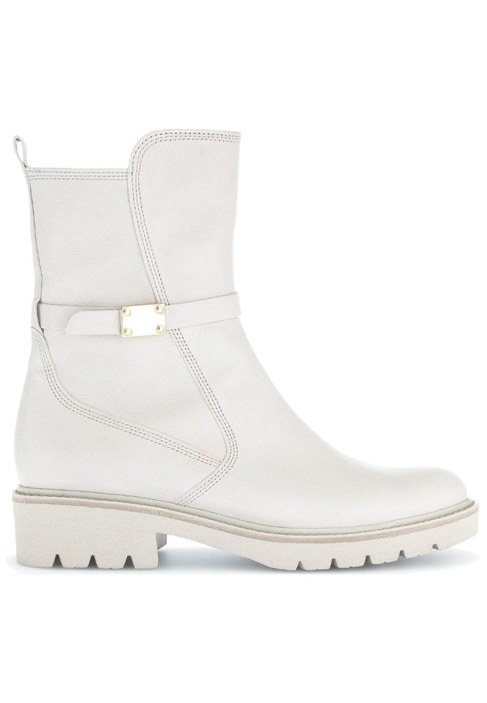 Gabor Stiefelette Glattleder Weiß
