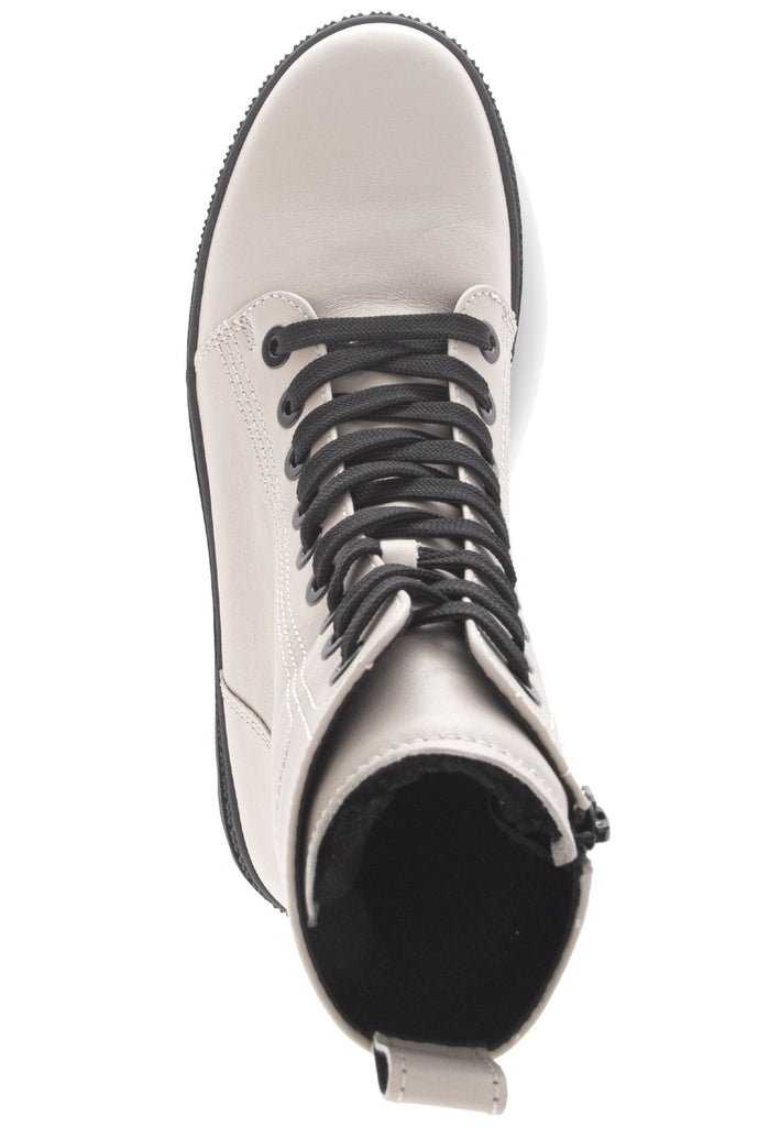 Gabor Stiefelette Leder Beige/Schwarz