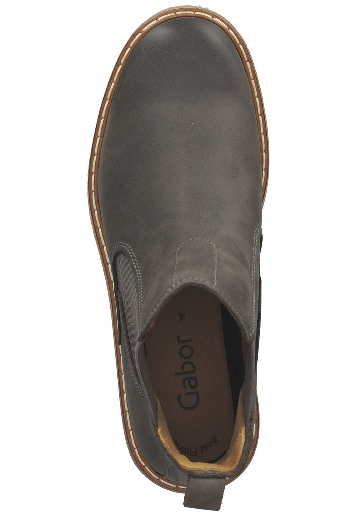 Gabor Stiefelette Leder Dunkelgrau