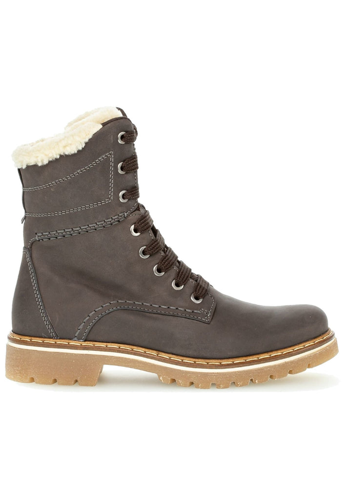 Gabor Stiefelette Leder Dunkelgrau Warmfutter