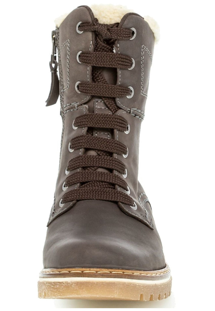 Gabor Stiefelette Leder Dunkelgrau Warmfutter
