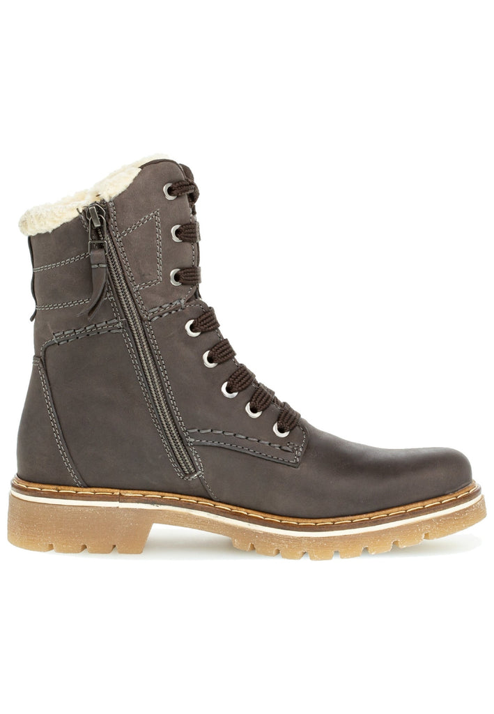 Gabor Stiefelette Leder Dunkelgrau Warmfutter