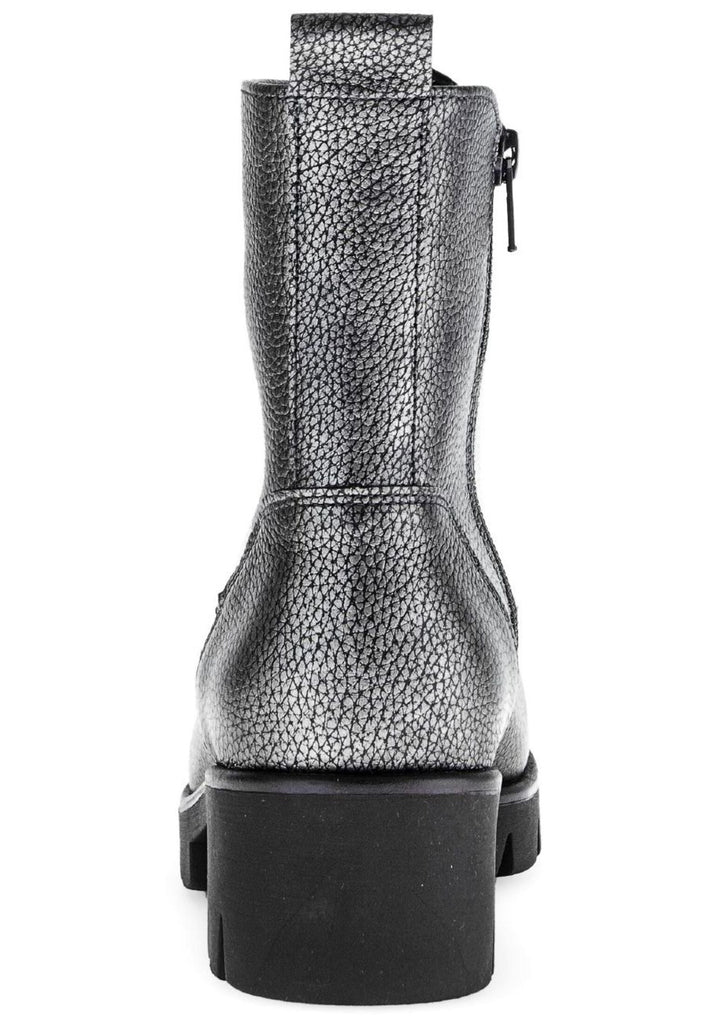 Gabor Stiefelette Leder Grau/Schwarz Warmfutter