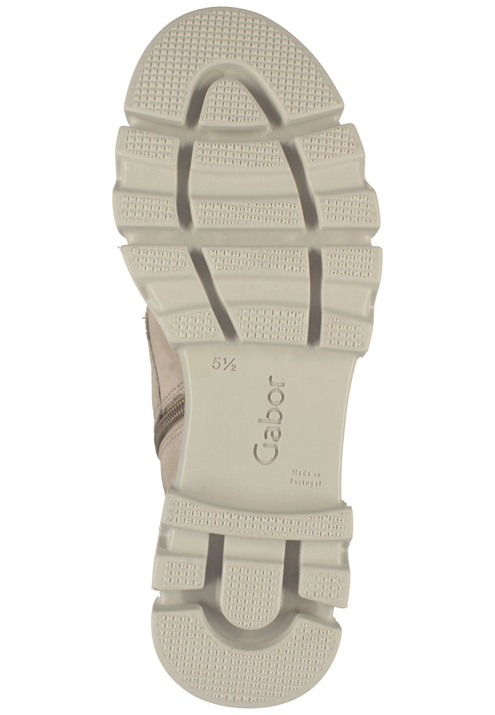 Gabor Stiefelette Leder Leinen