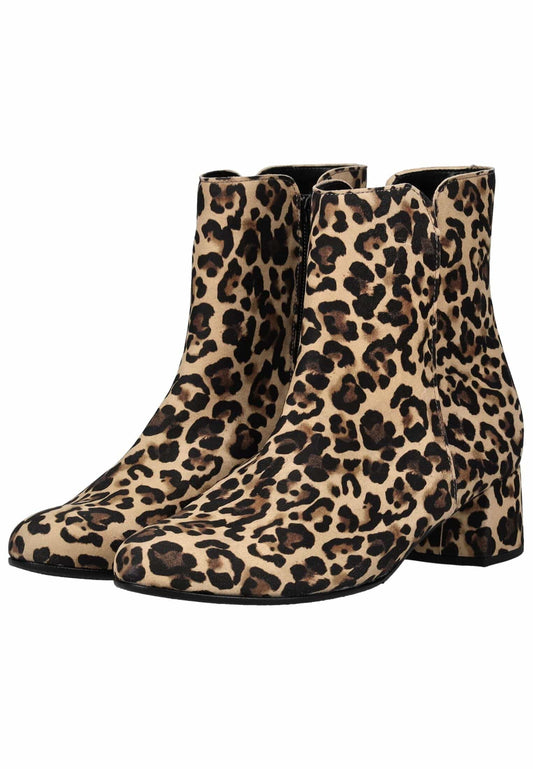 Gabor Stiefelette Leder Leopard