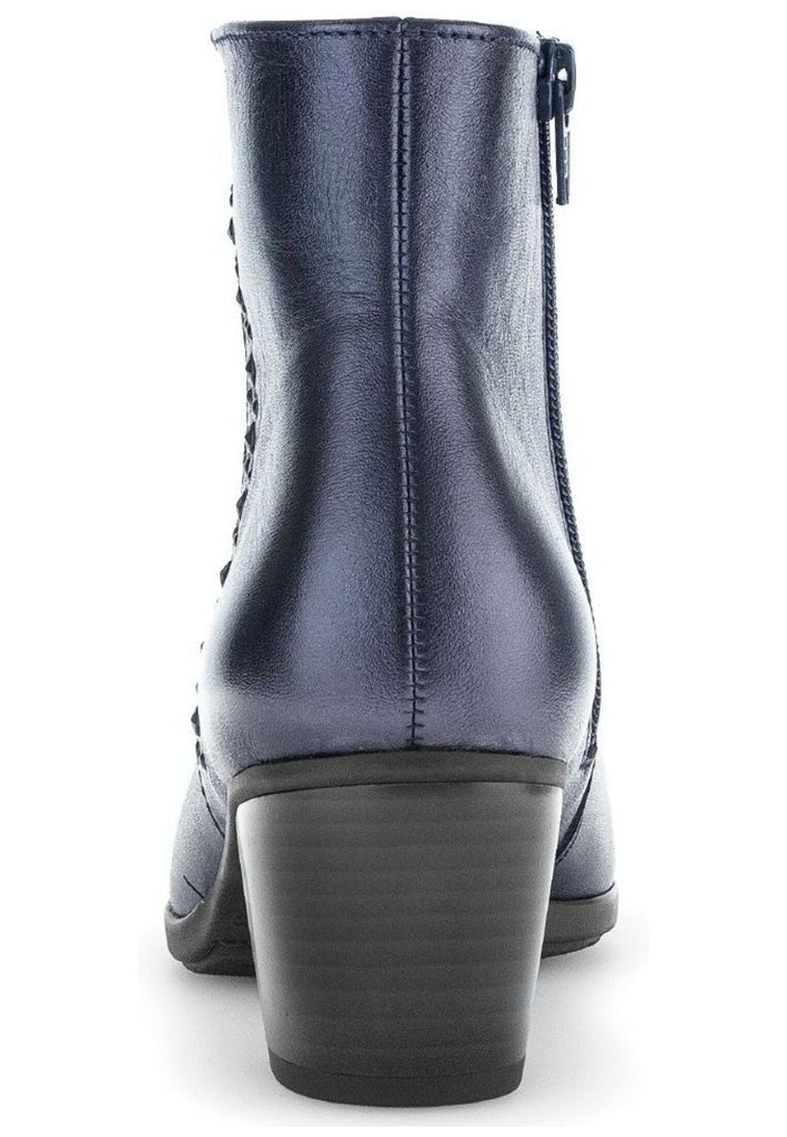 Gabor Stiefelette Leder Nachtblau