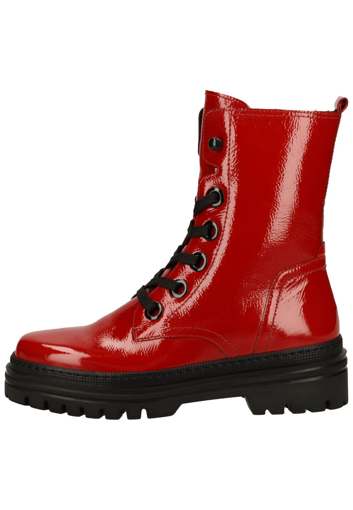 Gabor Stiefelette Leder Rot/Schwarz