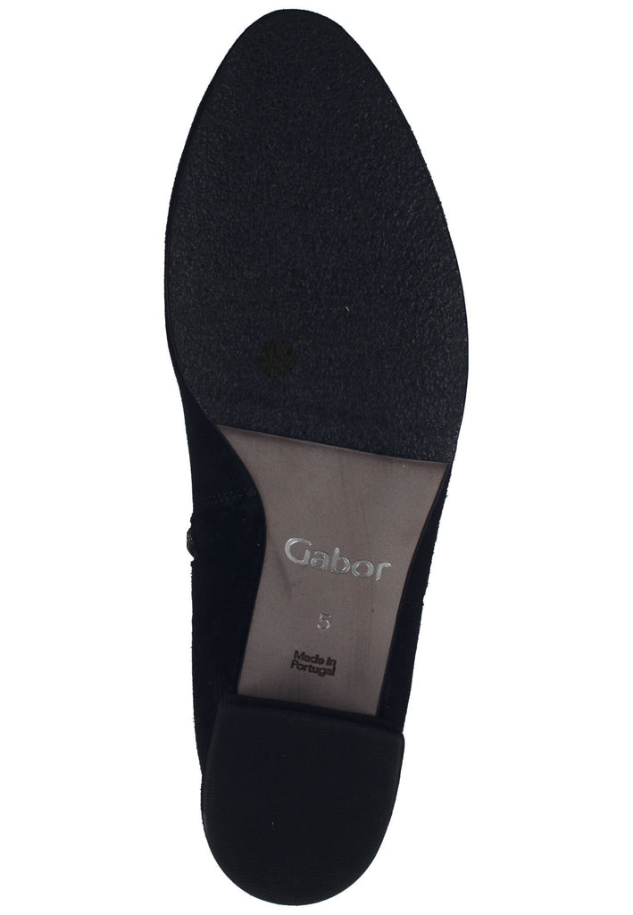 Gabor Stiefelette Leder Schwarz