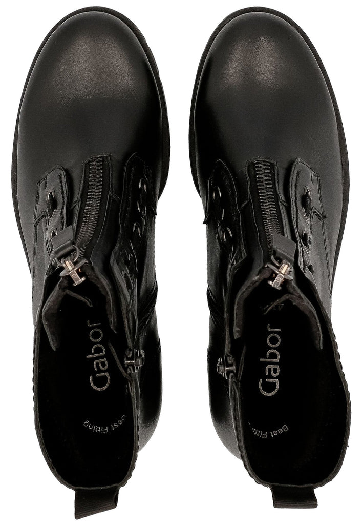 Gabor Stiefelette Leder Schwarz
