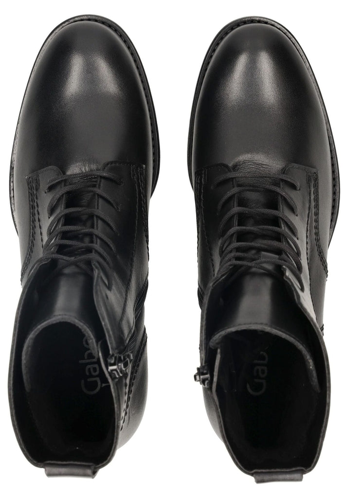 Gabor Stiefelette Leder Schwarz
