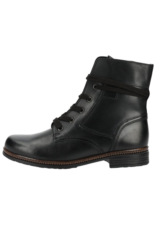 Gabor Stiefelette Leder Schwarz